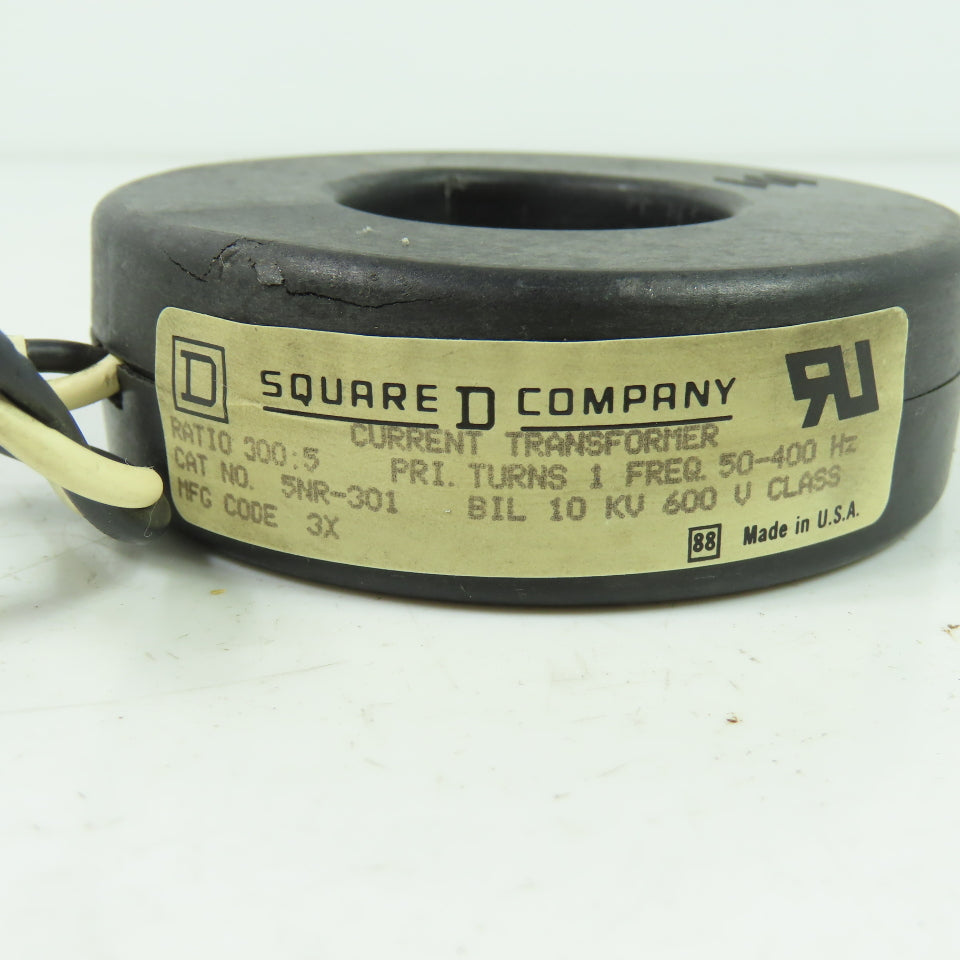 Square D 5NR-301 Current Transformer Ratio 300:5 50-400Hz