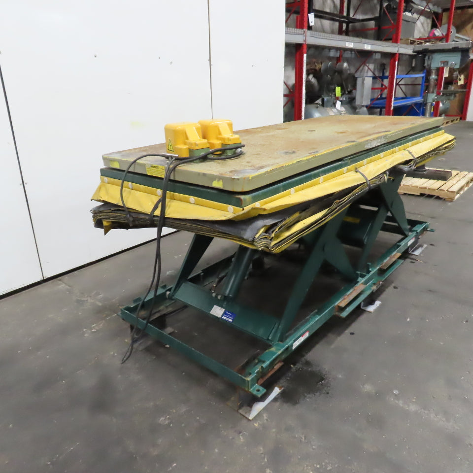 Southworth LST4-36W 4000LB 96" x 36" Rotating Tandem Scissor Lift Table 115V 1PH