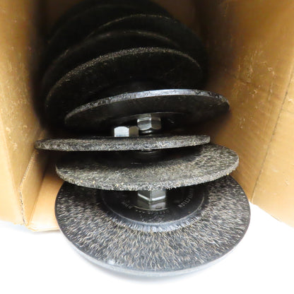 Advance EDP 83509 7" Dia. X 5/8"-18 Threaded Encapsulated Wire Brush Lot Of 10