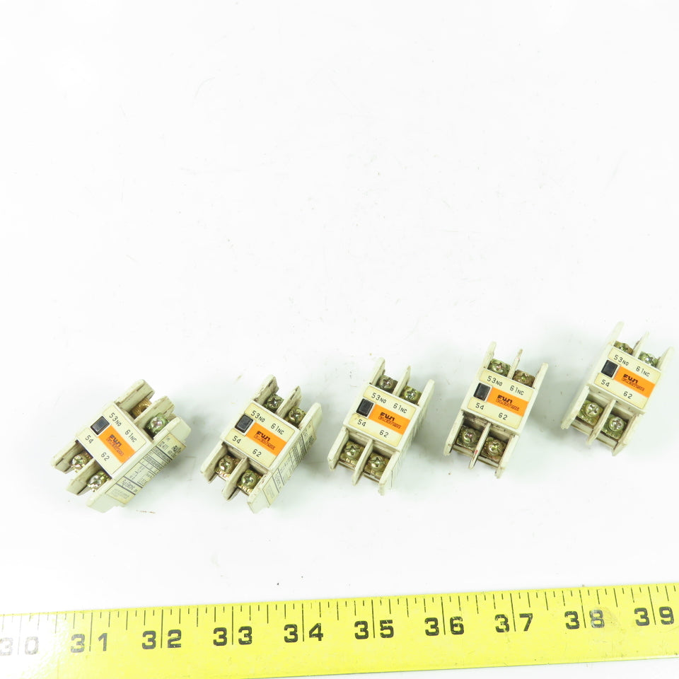 Fuji SZ-A11 Auxiliary Contact Block 600V 10A Lot Of 5