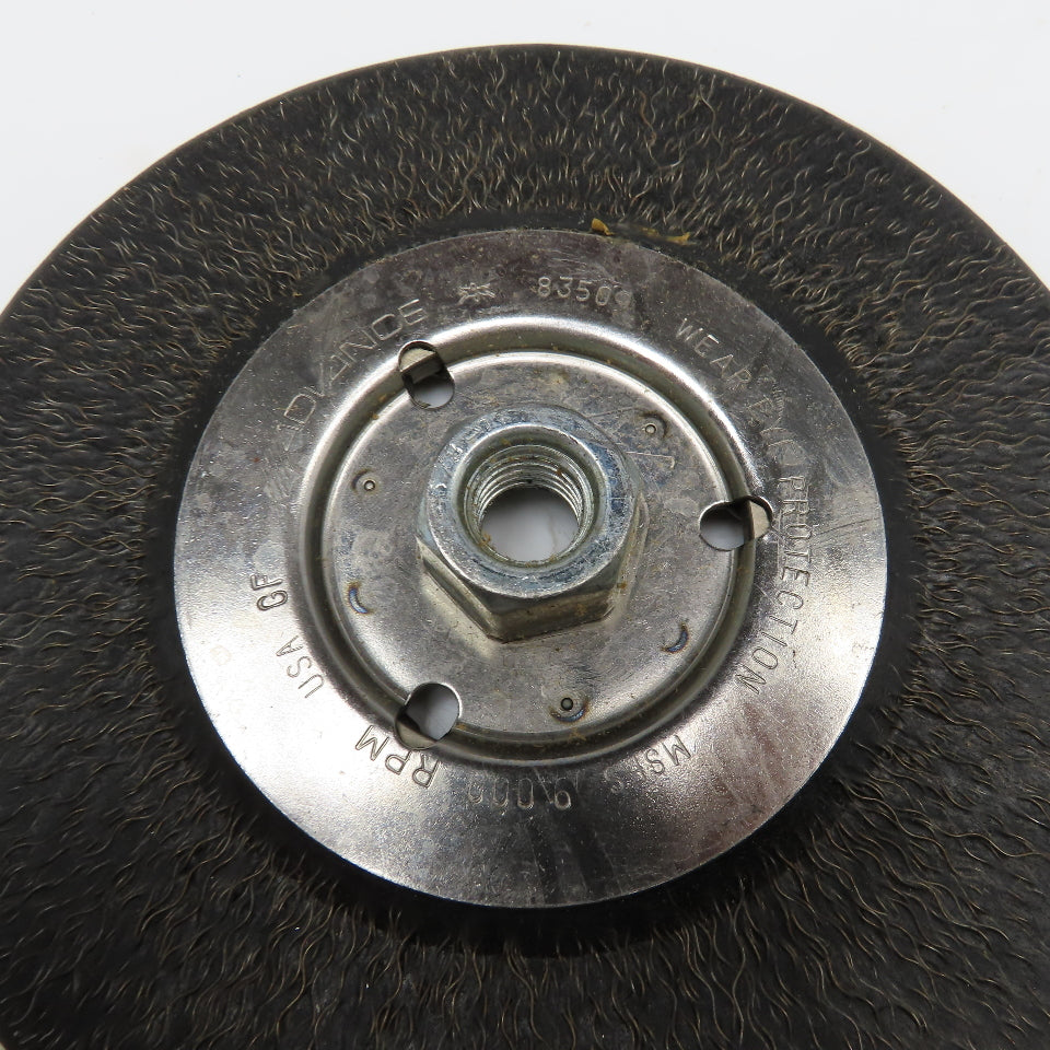 Advance EDP 83509 7" Dia. X 5/8"-18 Threaded Encapsulated Wire Brush