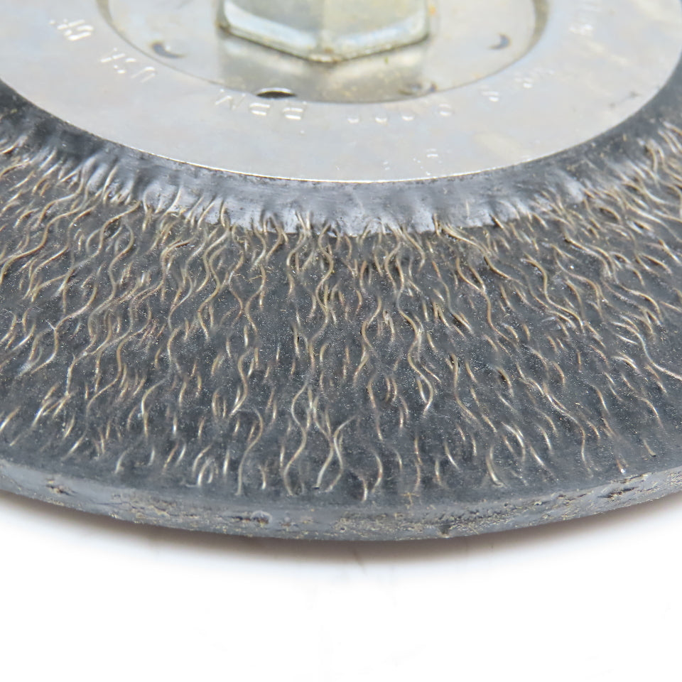 Advance EDP 83509 7" Dia. X 5/8"-18 Threaded Encapsulated Wire Brush