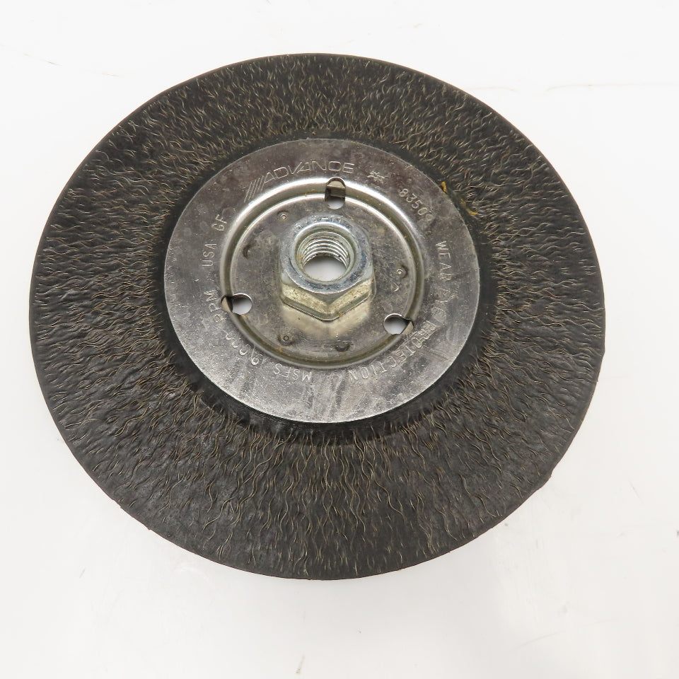 Advance EDP 83509 7" Dia. X 5/8"-18 Threaded Encapsulated Wire Brush