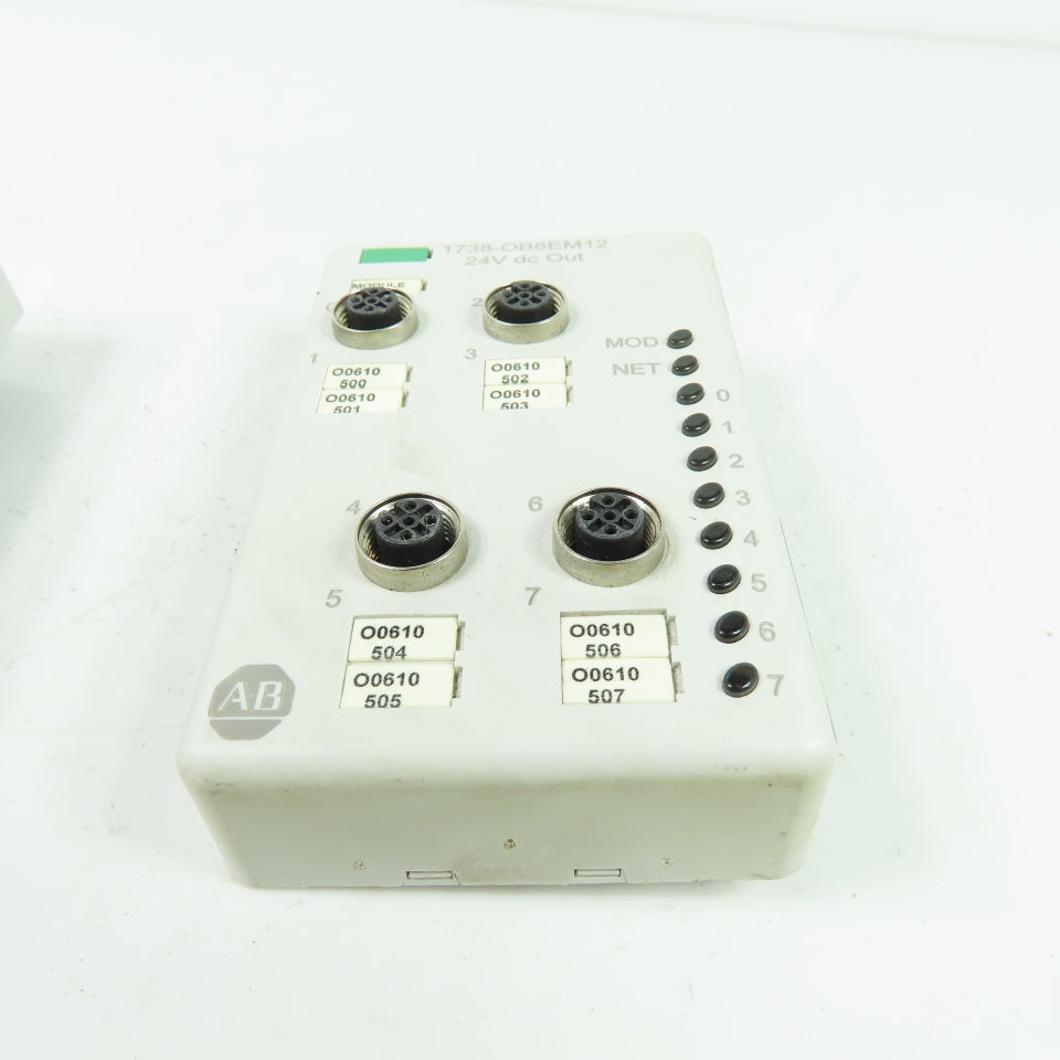 Allen Bradley 1738-OB8EM12 SerA Output Module 24VDC 1A/24VA Out Lot Of 2