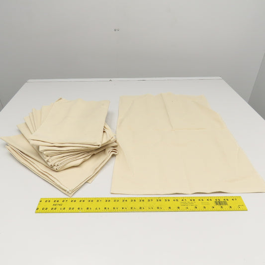 500 x 700mm Cotton Duck Canvas Filter Bulk Material Storage Craft Bags Lot Of 13