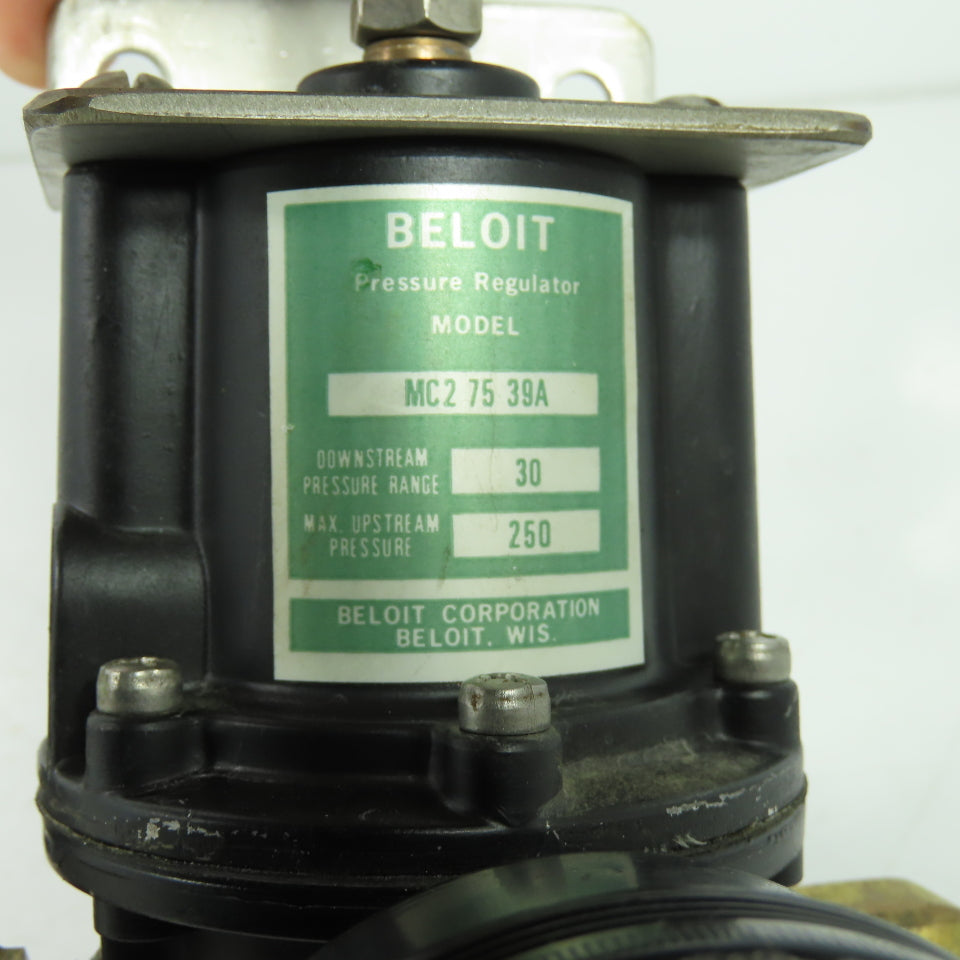 Beloit MC2-75-39A 3/8" Compressed Air Pressure Regulator 250PSI Max
