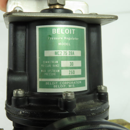 Beloit MC2-75-39A 3/8" Compressed Air Pressure Regulator 250PSI Max