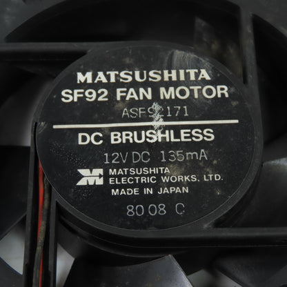 Matsushita SF92 DC Brushless Cooling Fan Motor 12VDC 135mA