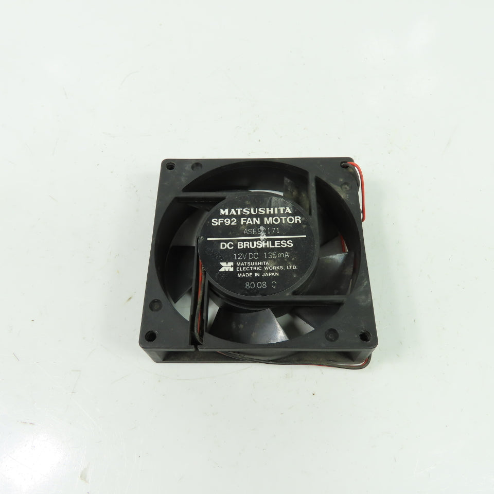 Matsushita SF92 DC Brushless Cooling Fan Motor 12VDC 135mA
