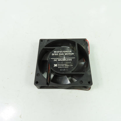 Matsushita SF92 DC Brushless Cooling Fan Motor 12VDC 135mA