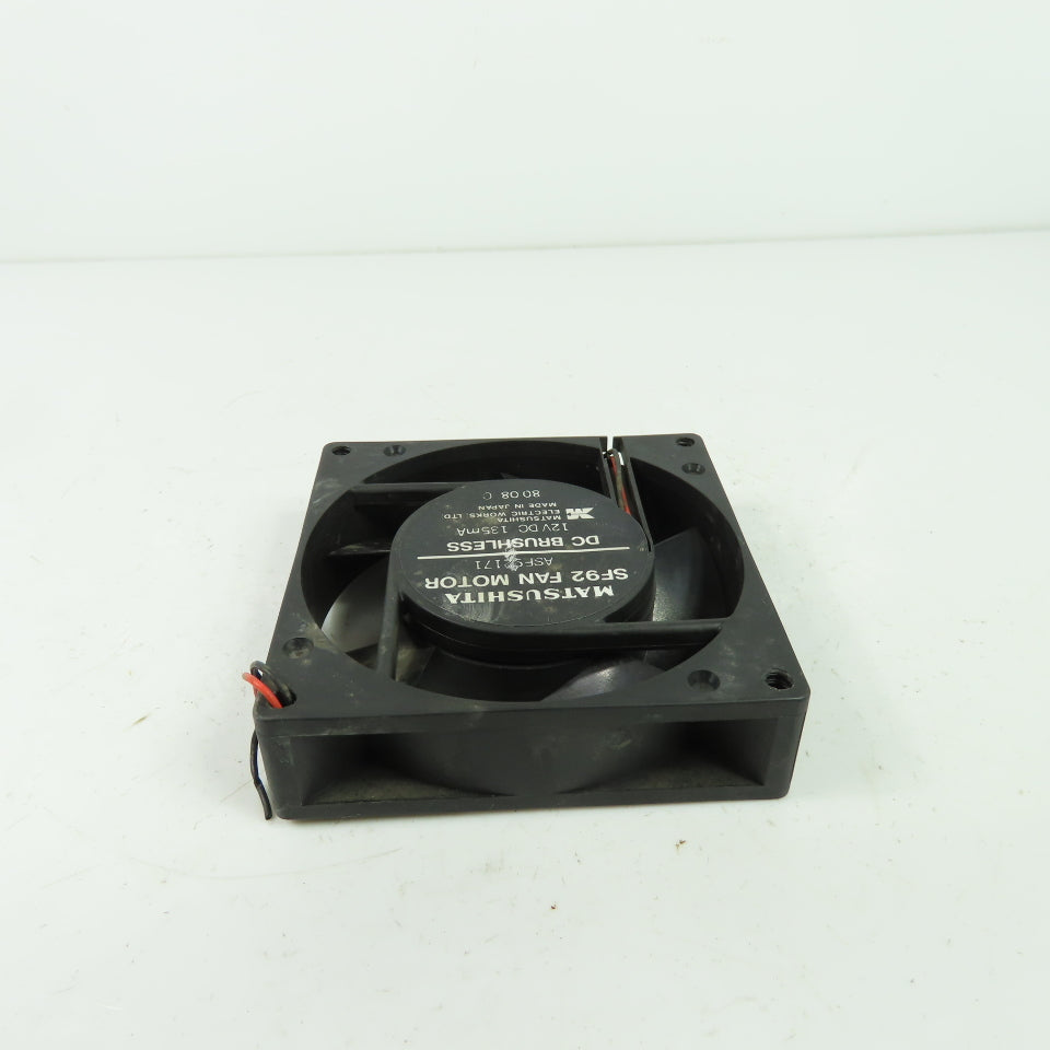 Matsushita SF92 DC Brushless Cooling Fan Motor 12VDC 135mA