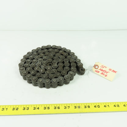 Morse BL-6 Steel Leaf Chain 3x4 Lacing 3/4" Pitch 58" OAL