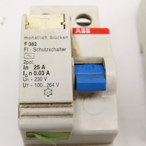 ABB F362 25A 2 Pole Circuit Breaker 230V Lot Of 2