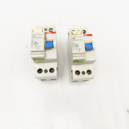 ABB F362 25A 2 Pole Circuit Breaker 230V Lot Of 2