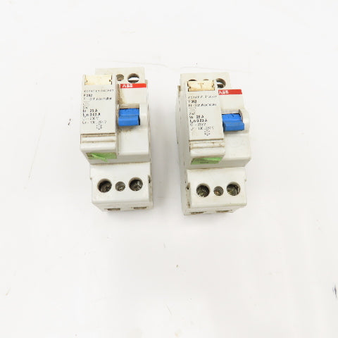 ABB F362 25A 2 Pole Circuit Breaker 230V Lot Of 2