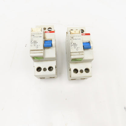 ABB F362 25A 2 Pole Circuit Breaker 230V Lot Of 2