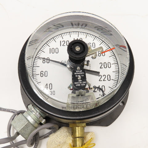 Weksler 423EJ 30-240°F Gas Actuated Thermometer Direct Mount 4" Dial