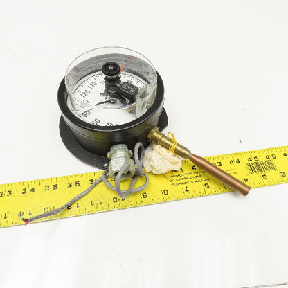 Weksler 423EJ 30-240°F Gas Actuated Thermometer Direct Mount 4" Dial