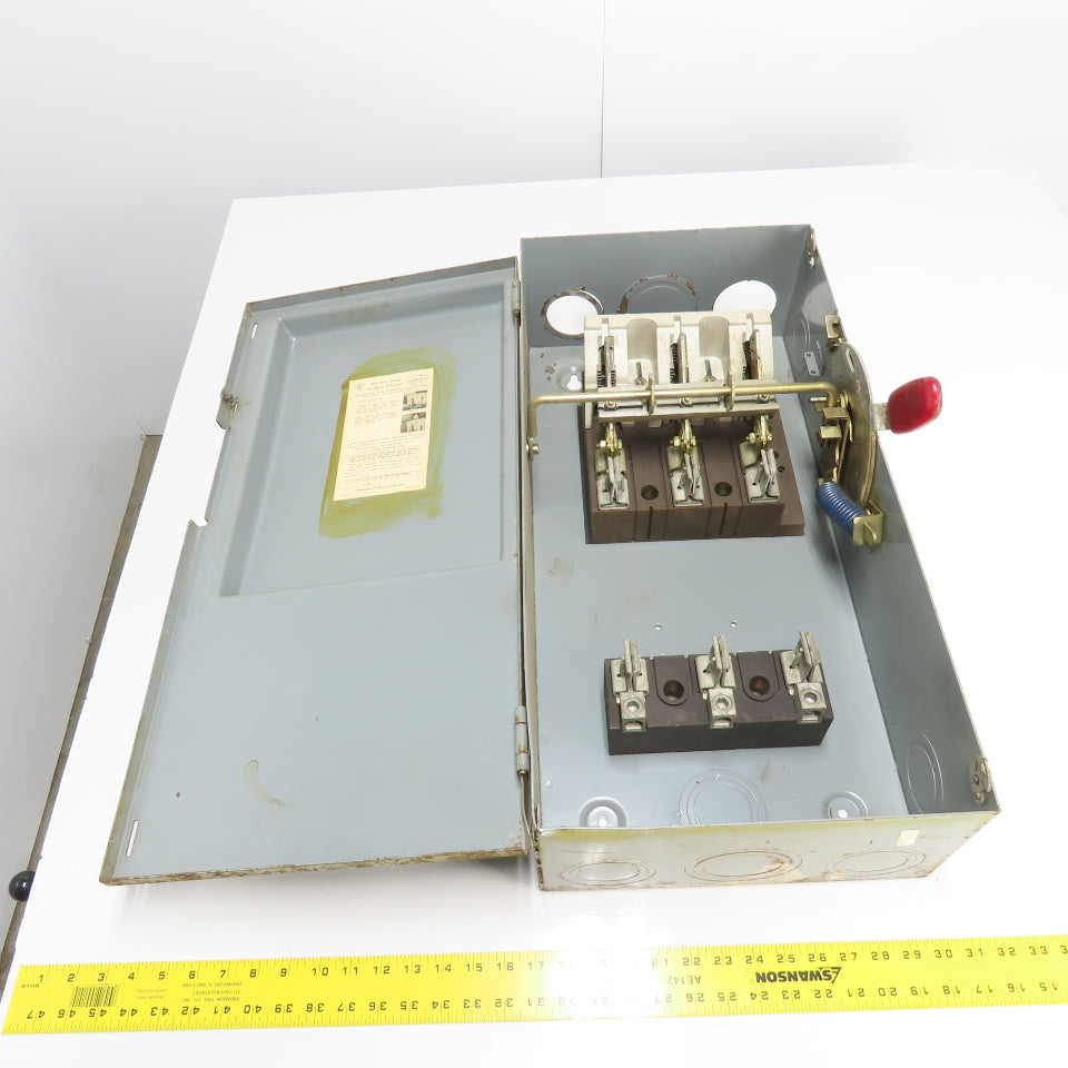 Westinghouse HF364 200A Heavy Duty Safety Switch 600VAC