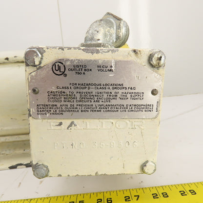 Baldor M7006A 1/2HP Hazardous Location Motor 1725RPM 208-230/460V 3PH 56 Frame