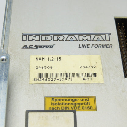 Indramat NAM 1.2-15 AC Servo Line Former Module 246506