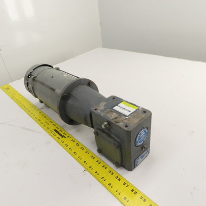 Boston RF718-25-B5-6 25:1 Ratio Left Hand Gear Reducer 3/4HP 70RPM 90VDC