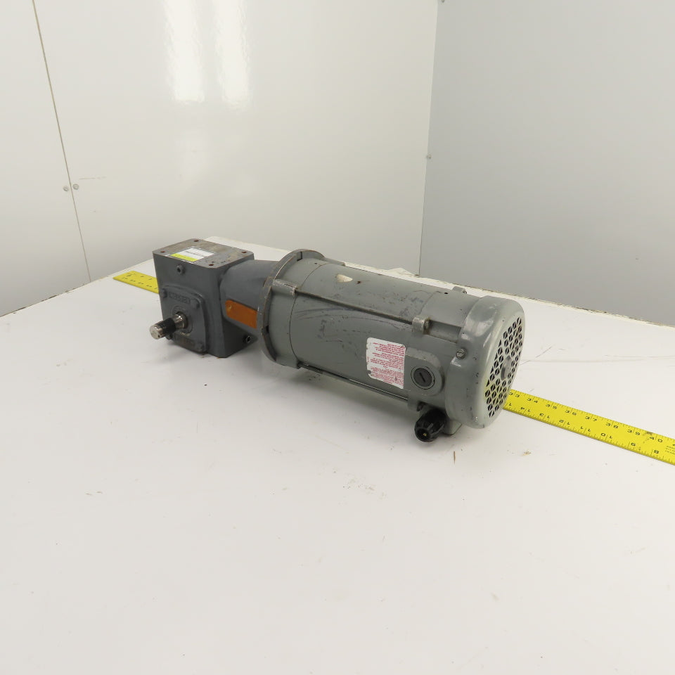 Boston RF718-25-B5-6 25:1 Ratio Left Hand Gear Reducer 3/4HP 70RPM 90VDC