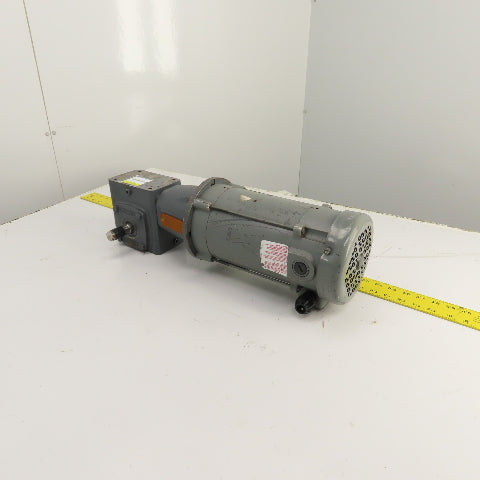 Boston RF718-25-B5-6 25:1 Ratio Left Hand Gear Reducer 3/4HP 70RPM 90VDC