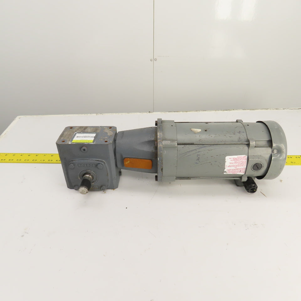 Boston RF718-25-B5-6 25:1 Ratio Left Hand Gear Reducer 3/4HP 70RPM 90VDC