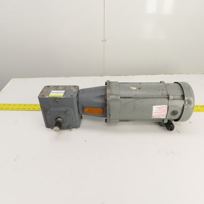 Boston RF718-25-B5-6 25:1 Ratio Left Hand Gear Reducer 3/4HP 70RPM 90VDC