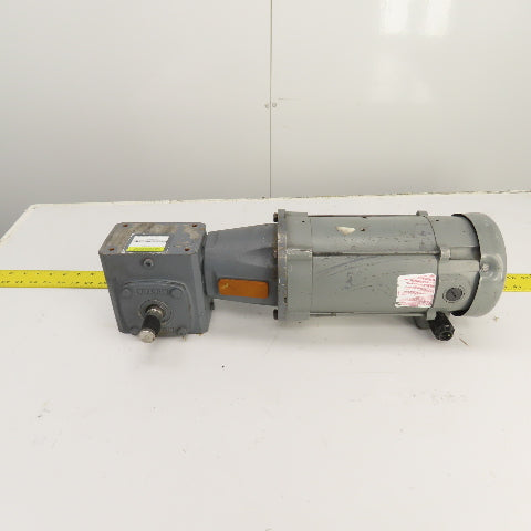 Boston RF718-25-B5-6 25:1 Ratio Left Hand Gear Reducer 3/4HP 70RPM 90VDC
