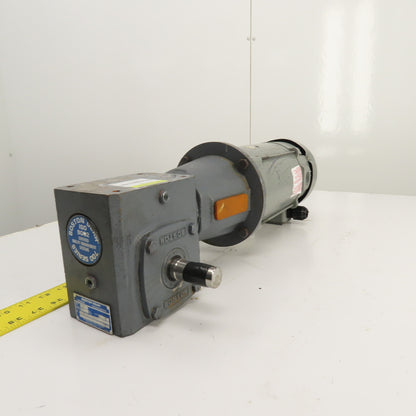 Boston RF718-25-B5-6 25:1 Ratio Left Hand Gear Reducer 3/4HP 70RPM 90VDC