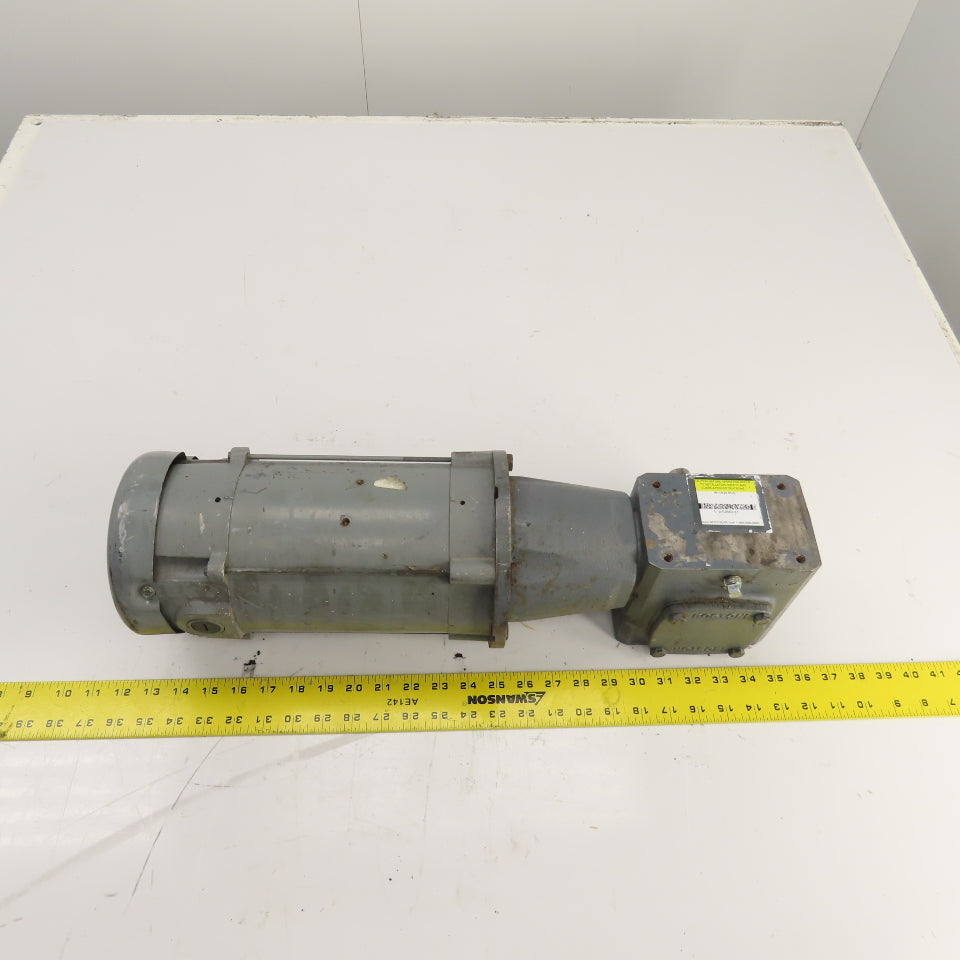 Boston RF718-25-B5-6 25:1 Ratio Left Hand Gear Reducer 3/4HP 70RPM 90VDC