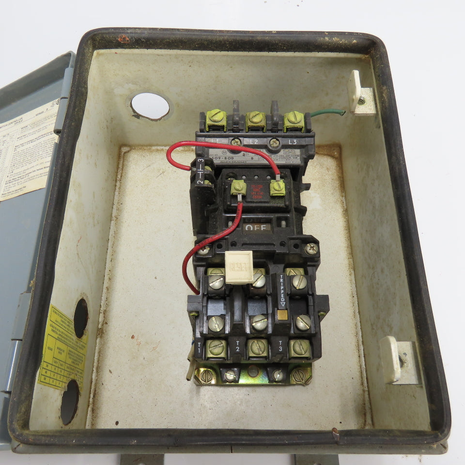 Allen Bradley 509-BJD Bulletin 509 Size 1 Magnetic Motor Controller 120V Coil