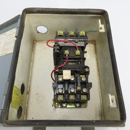 Allen Bradley 509-BJD Bulletin 509 Size 1 Magnetic Motor Controller 120V Coil