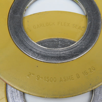 Garlock Flex Seal 2" 9-1500 ASME B 16.20 304 VC Gasket Lot Of 2
