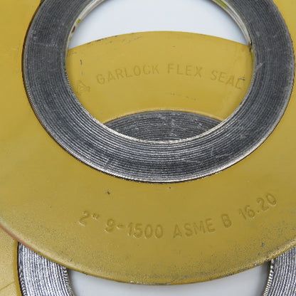 Garlock Flex Seal 2" 9-1500 ASME B 16.20 304 VC Gasket Lot Of 2