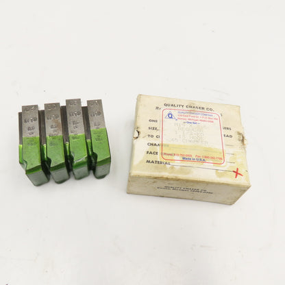 Quality Chaser Company M19 x 2.5 Regular 1-1/2KD 15 Hook Thread Chaser 45° Set/4