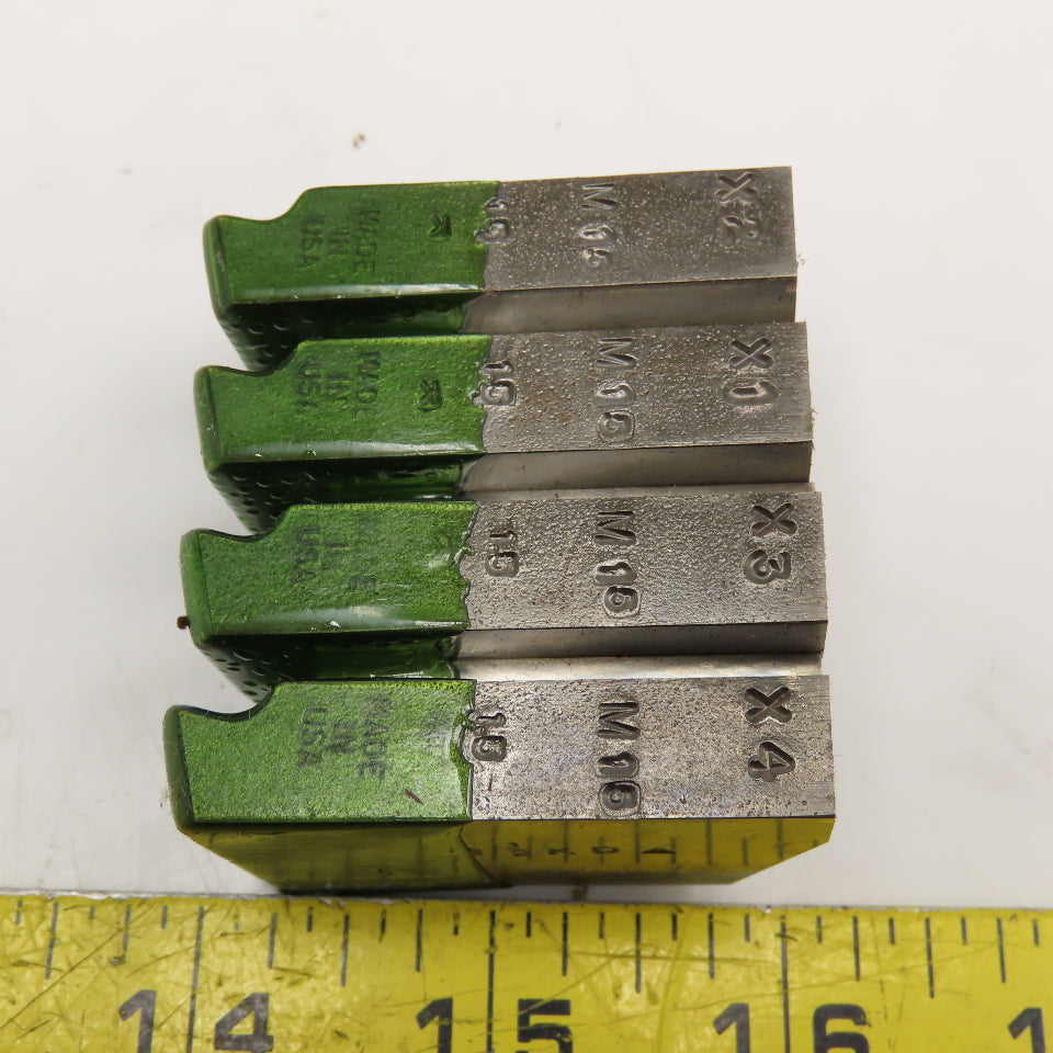 Quality Chaser Company M15 x 1.5 Regular 1-1/2KD 15 Hook Thread Chaser 45° Set/4