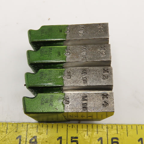 Quality Chaser Company M15 x 1.5 Regular 1-1/2KD 15 Hook Thread Chaser 45° Set/4