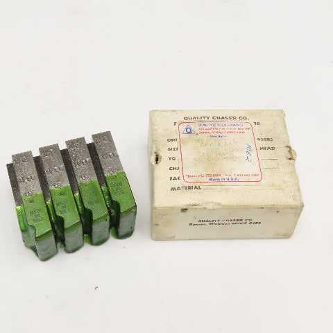 Quality Chaser Company M15 x 1.5 Regular 1-1/2KD 15 Hook Thread Chaser 45° Set/4