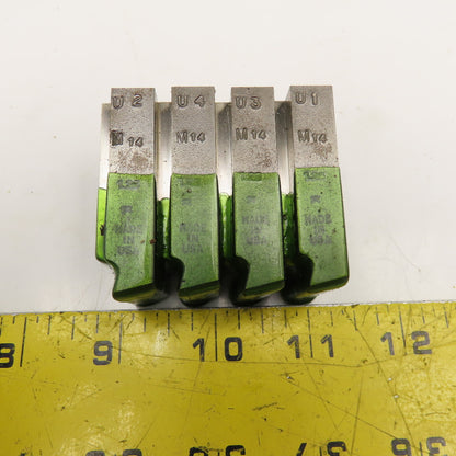 Quality Chaser Company M14 x 1.25 Reg. 1-1/2KD 15 Hook Thread Chaser 45° Set/4