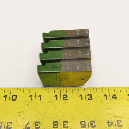 Quality Chaser Company M12 x 1.25 Reg. 1-1/2KD 15 Hook Thread Chaser 45° Set/4