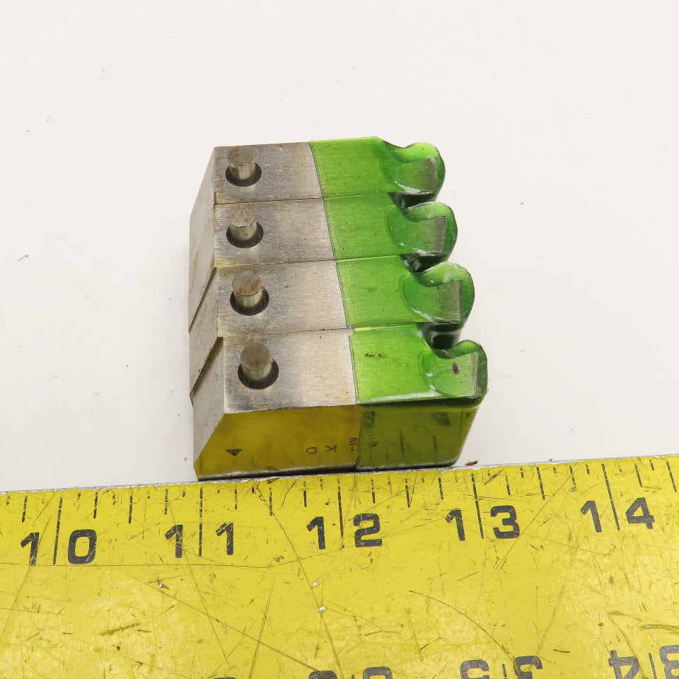 Quality Chaser Company M12 x 1.25 Reg. 1-1/2KD 15 Hook Thread Chaser 45° Set/4