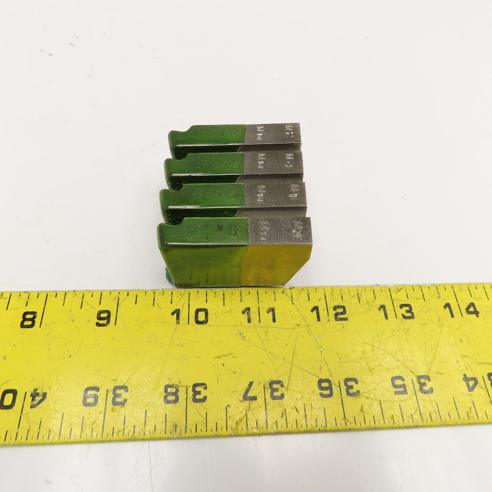 Quality Chaser Company M14 x 1.5 Reg. 1-1/2KD 15 Hook Thread Chaser 45° Set/4