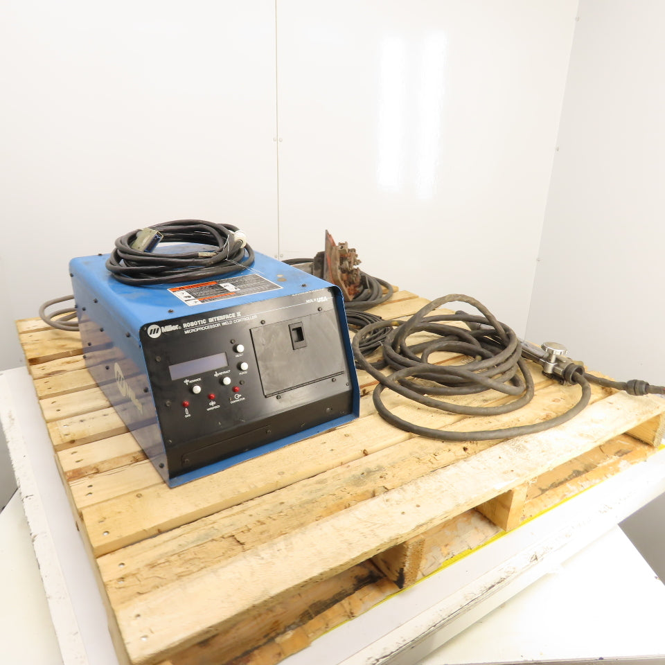 Miller Robotic Interface II Weld Controller 115V 1PH A1D-4 Feeder, Gun & Hoses