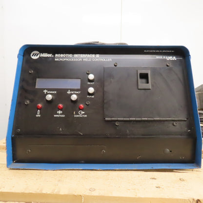 Miller Robotic Interface II Weld Controller 115V 1PH A1D-4 Feeder, Gun & Hoses