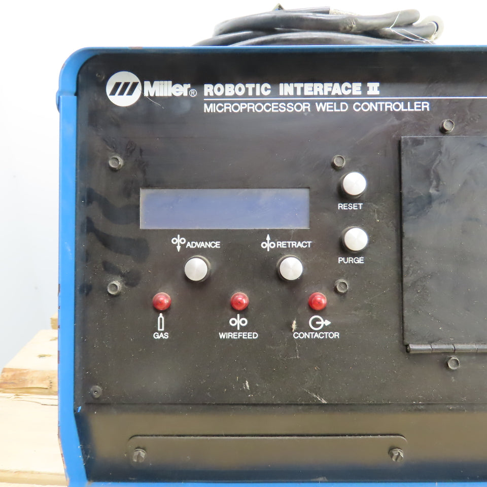 Miller Robotic Interface II Weld Controller 115V 1PH A1D-4 Feeder, Gun & Hoses