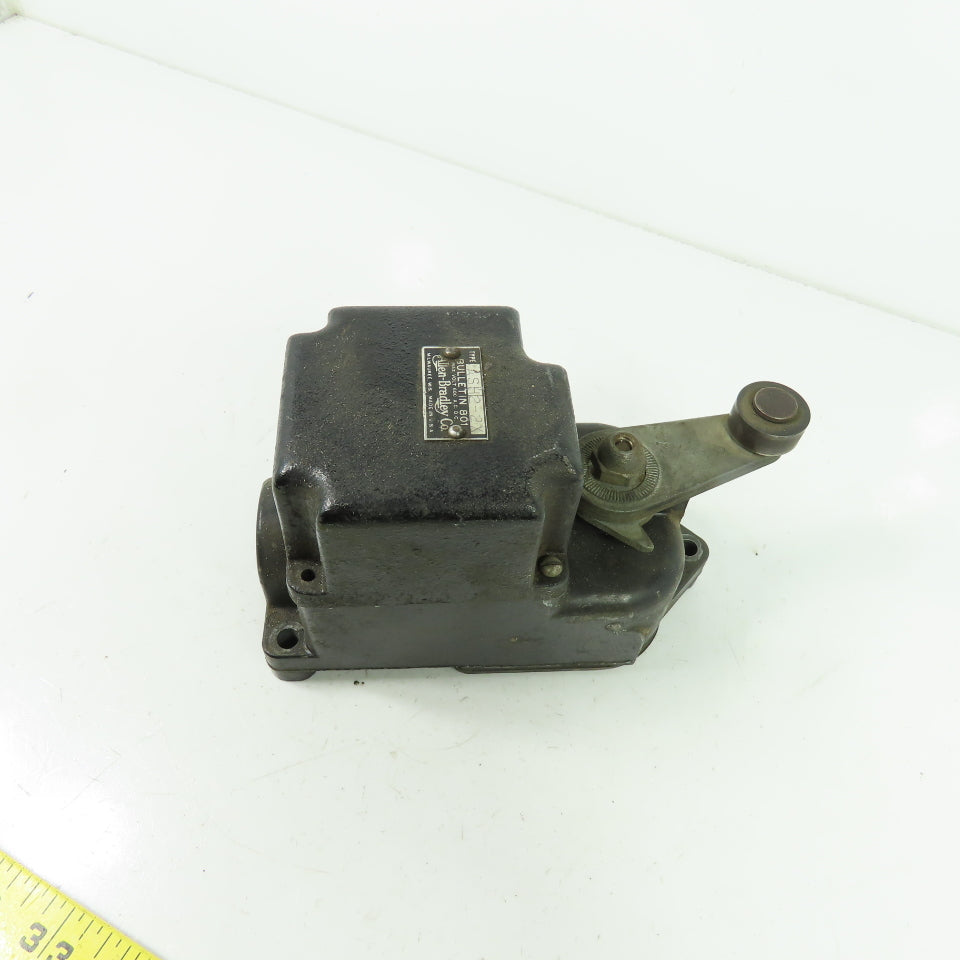 Alen Bradley ASH2-2X Bulletin 801 Heavy Duty Roller Arm Limit Switch 600VAC
