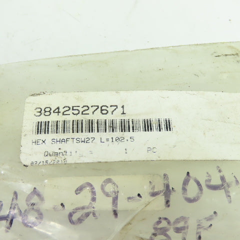 3842527671 Hex Shaft SW27 L=102.5 OAL